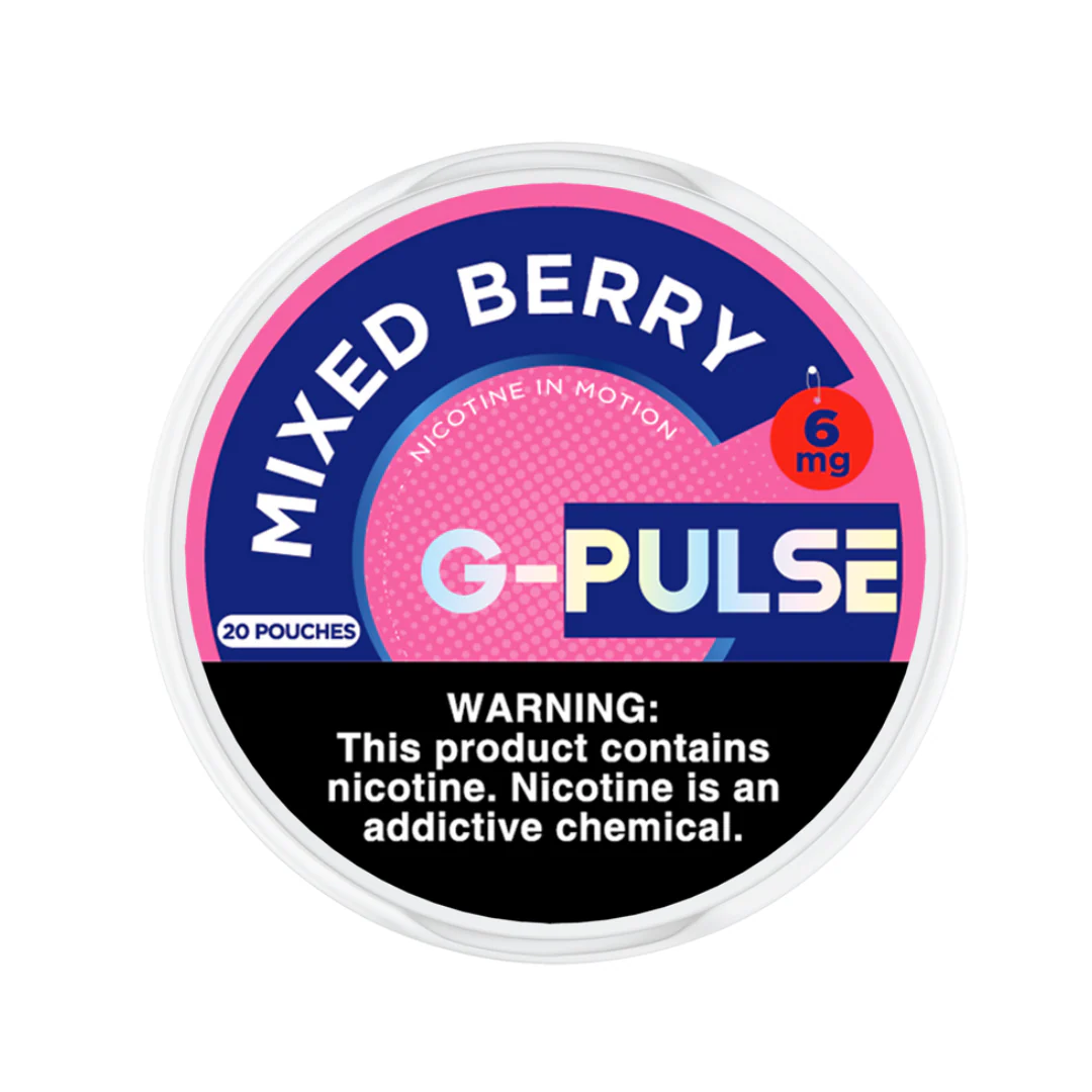 G-Pulse - Nicotine Pouches - 20 Count - Mixed Berry