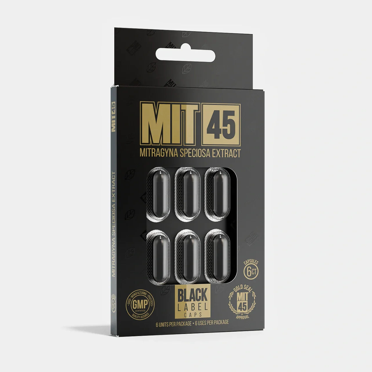 MIT45 - Kratom Capsules - Black Caps - Image 2