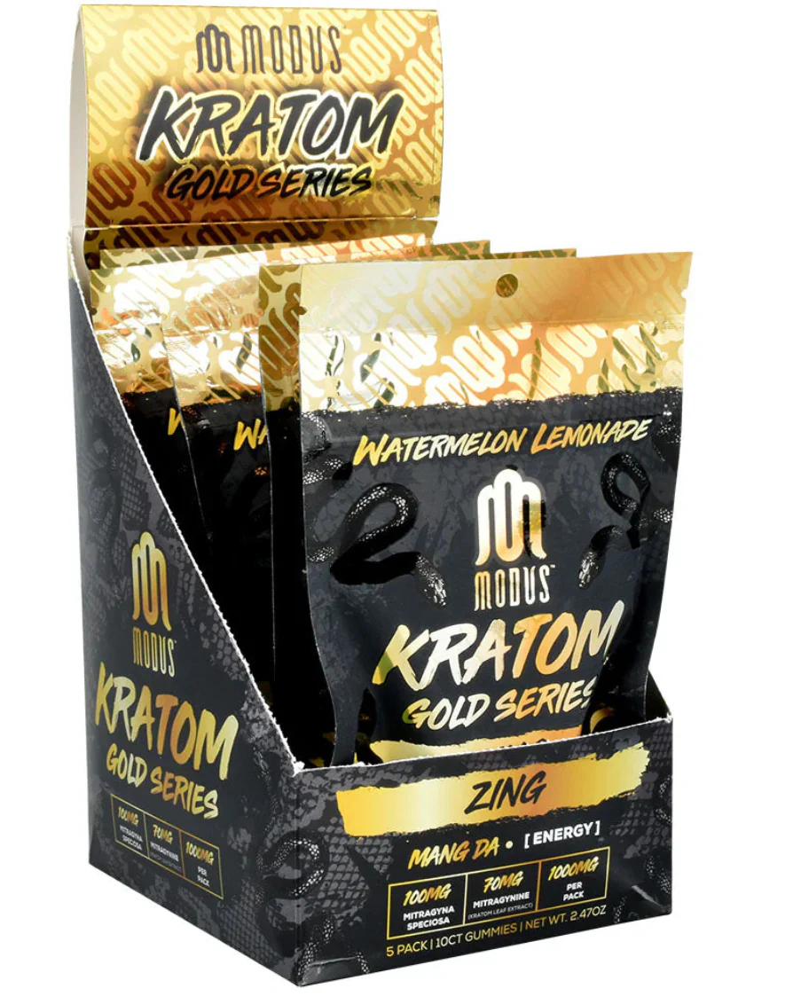 Modus - Gold Series Kratom Gummies - 10 Count - 1000mG - Image 4