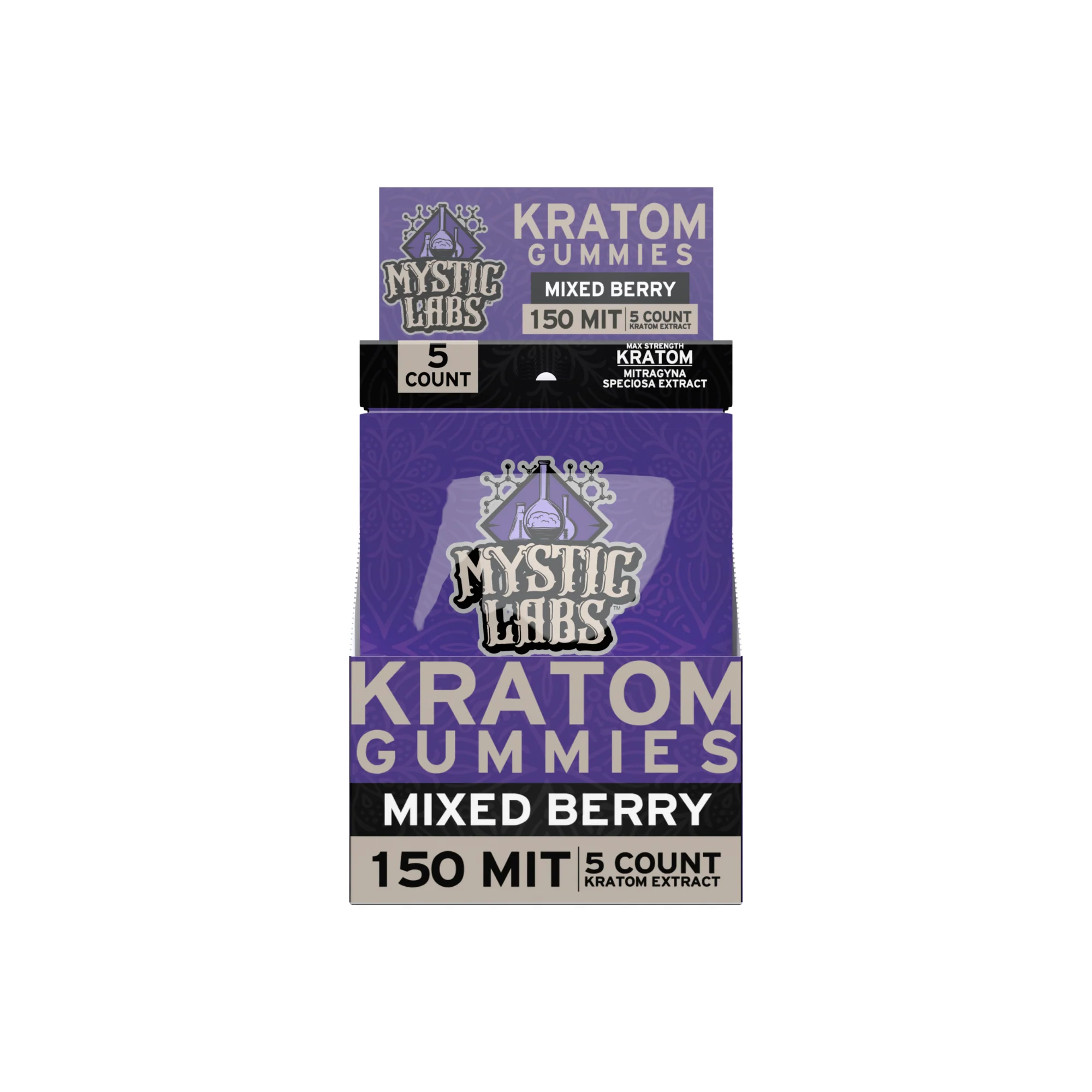Mystic Labs - Kratom Gummies - 5 Count - 150 MIT - Image 3